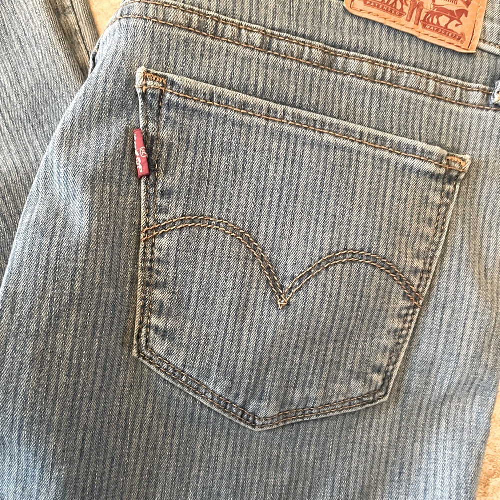 Levi’s 710 Super Skinny Striped Jeans